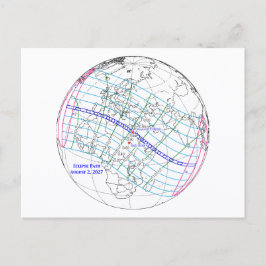 Totale Zonsverduistering 2027 Kaart