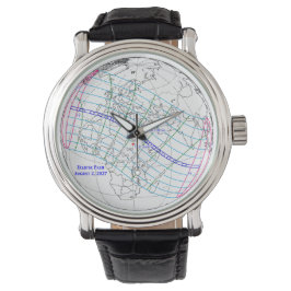 Totale Zonsverduistering 2027 Kaart Horloge