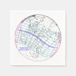 Totale Zonsverduistering 2027 Kaart Servet