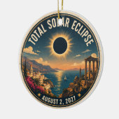 Totale Zonsverduistering 2027 Keramisch Ornament (Links)