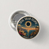 Totale Zonsverduistering 2027 Ronde Button 3,2 Cm (Voorkant /achterkant)