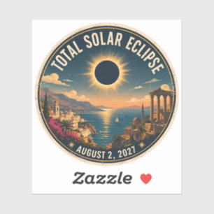 Totale Zonsverduistering 2027  Sticker