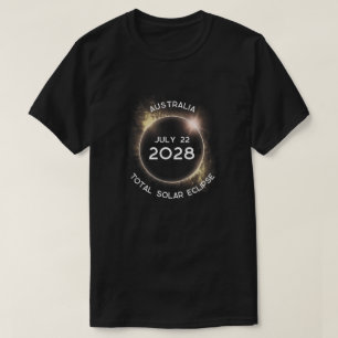 Totale Zonsverduistering 2028 Australië T-shirt