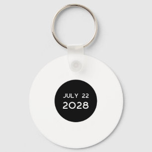 Totale zonsverduistering 2028 Nieuw-Zeeland Sleutelhanger
