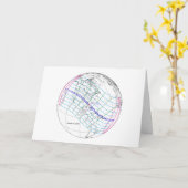 Totale Zonsverduistering 2045 Global Path Kaart (Gele Bloem)