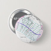 Totale Zonsverduistering 2045 Global Path Ronde Button 5,7 Cm (Voorkant /achterkant)