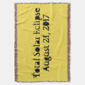 Totale zonsverduistering 21 augustus 2017 deken (Voorkant Verticaal)