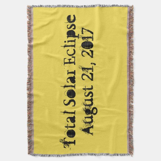 Totale zonsverduistering 21 augustus 2017 deken (Voorkant Verticaal)