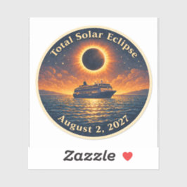 Totale zonsverduistering 2 augustus 2027 cruisesch sticker