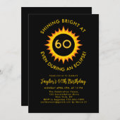 Totale Zonsverduistering 4.8.2024 60ste Verjaardag Kaart (Voorkant / Achterkant)