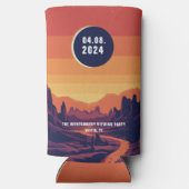 Totale Zonsverduistering 4.8.2024 Aangepaste locat Seltzer Blikjeskoeler (Achterkant)