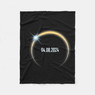 Totale zonsverduistering 4.8.2024 fleece deken