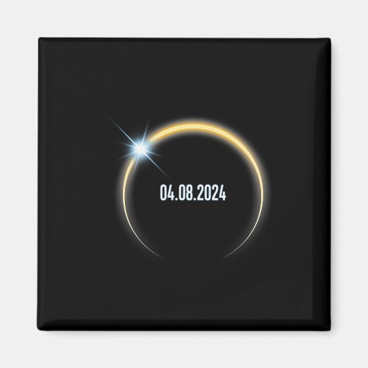 Totale zonsverduistering 4.8.2024 magneet (Voorkant)