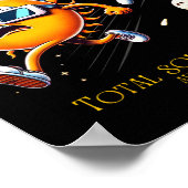 Totale Zonsverduistering 8-4-2024 Zon Vlooien Maan Poster (Hoek)