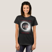 Totale zonsverduistering 8 april 2024 Amerikaanse T-shirt (Voorkant volledig)