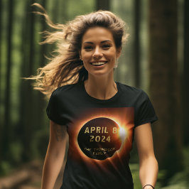 Totale Zonsverduistering 8 april 2024 Gepersonalis T-shirt