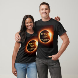 Totale Zonsverduistering 8 april 2024 Gepersonalis T-shirt