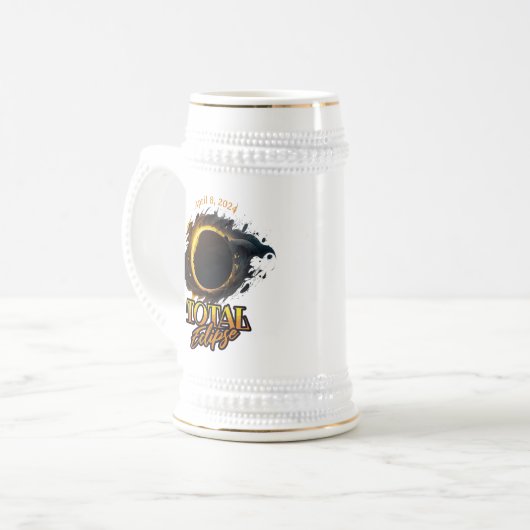 Totale Zonsverduistering 8 april 2024 Herdenking Bierpul (Voorkant links)