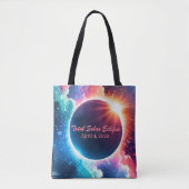 Totale Zonsverduistering 8 april 2024 Herdenking Tote Bag (Voorkant)