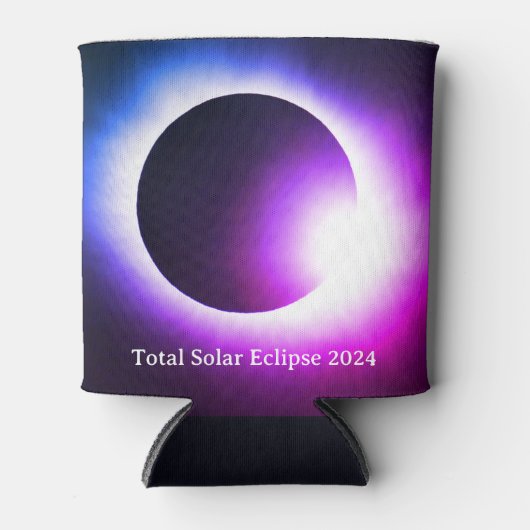 Totale zonsverduistering 8 april 2024 maanzon blikjeskoeler (Voorkant)