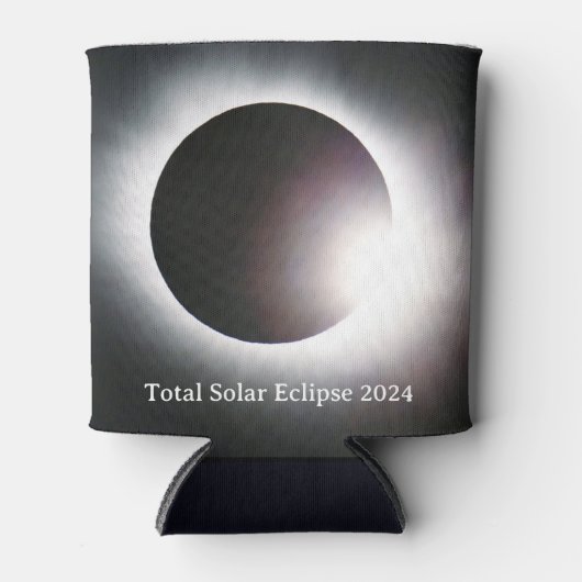 Totale zonsverduistering 8 april 2024 maanzon blikjeskoeler (Voorkant)