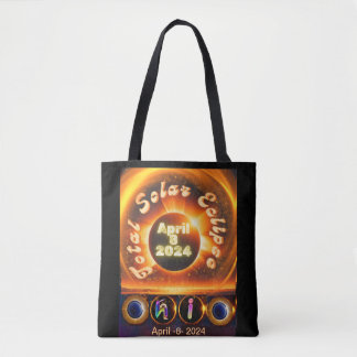 Totale zonsverduistering, 8 april 2024 - Ohio Tote Bag