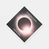 Totale zonsverduistering 8 april 2024 servet (Hoek)