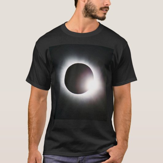 Totale zonsverduistering 8 april 2024 zon maan t-shirt (Voorkant)