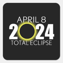 Totale zonsverduistering - 8 april 2024 - Zwart De