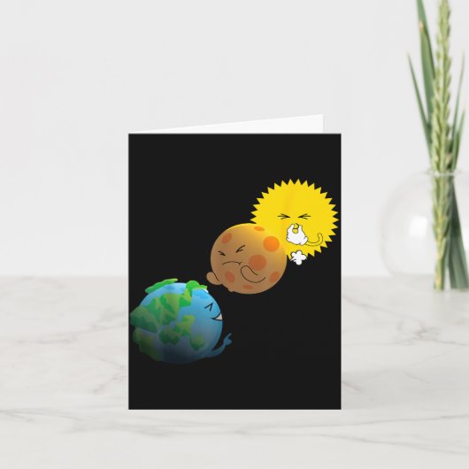 Totale Zonsverduistering 8 april Kaart (Voorkant)