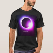Totale zonsverduistering 8 juni 2024 maanszon t-shirt (Voorkant)
