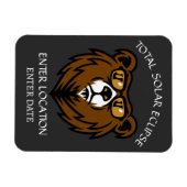 Totale Zonsverduistering Aangepast Spanje 2026 Magneet (Horizontaal)