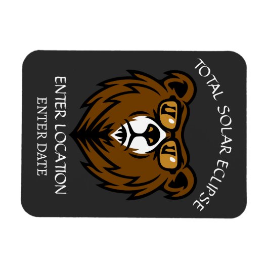 Totale Zonsverduistering Aangepast Spanje 2026 Magneet (Horizontaal)