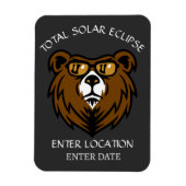 Totale Zonsverduistering Aangepast Spanje 2026 Magneet (Verticaal)