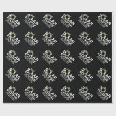 Totale zonsverduistering - aangepaste datum en loc cadeaupapier (Vlak)