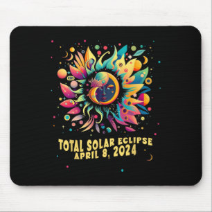 Totale Zonsverduistering April 2024 Hippie Pop Kun Muismat