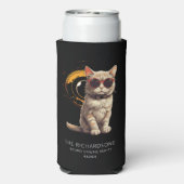 Totale Zonsverduistering April 2024 Leuke Kat in B Seltzer Blikjeskoeler (Seltzer Achterkant)