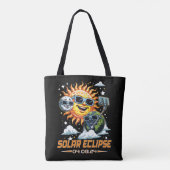 Totale Zonsverduistering April 2024 Tote Bag (Achterkant)