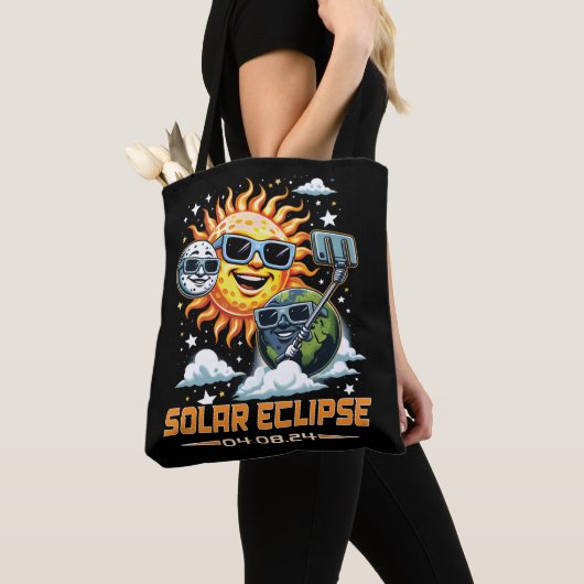 Totale Zonsverduistering April 2024 Tote Bag (Dichtbij)