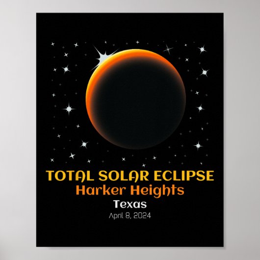 Totale Zonsverduistering April 86 Poster (Voorkant)