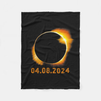 Totale Zonsverduistering April 8 20241 Fleece Deken