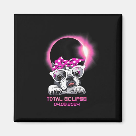 Totale Zonsverduistering April 8 2024 3 Magneet (Voorkant)