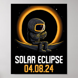 Totale Zonsverduistering April 8 2024 America Sola Poster