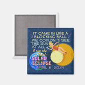 Totale Zonsverduistering April 8 2024 American Fun Magneet (Voorkant / Achterkant)