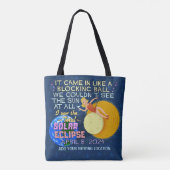 Totale Zonsverduistering April 8 2024 American Fun Tote Bag (Achterkant)