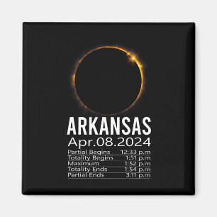Totale Zonsverduistering April 8 2024 Arkansas Sch Magneet