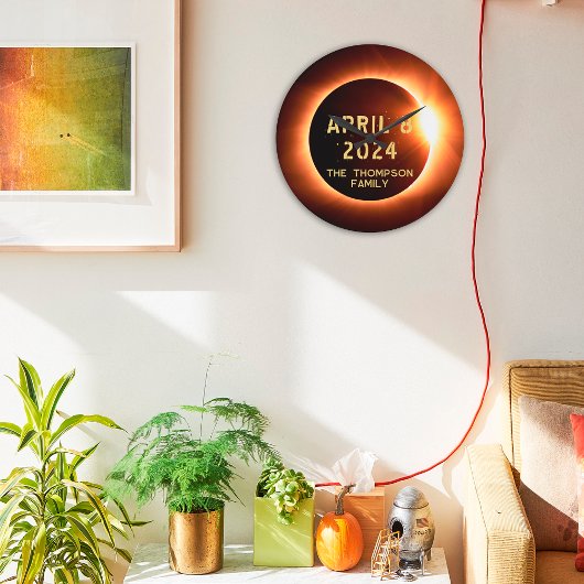 Totale Zonsverduistering April 8 2024 Gepersonalis Grote Klok