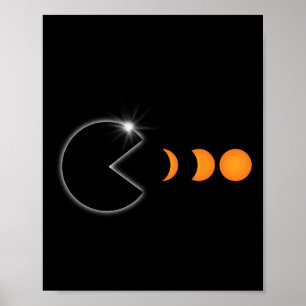 Totale Zonsverduistering April 8 2024 Leuke Fases Poster