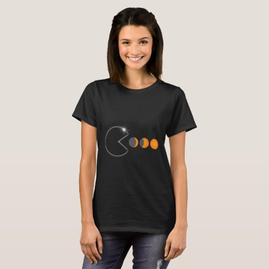 Totale Zonsverduistering April 8 2024 Leuke Fases  T-shirt (Voorkant volledig)