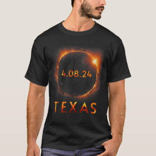 Totale Zonsverduistering April 8 2024 Texas Solar  T-shirt